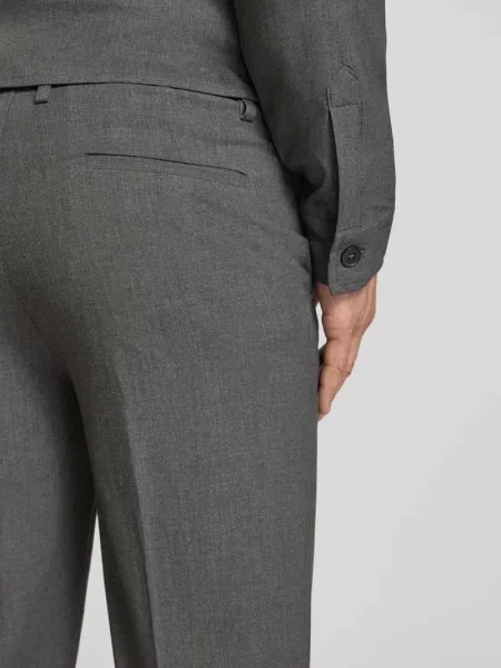 Spodnie materiałowe o kroju slim fit z dodatkiem Lindbergh
