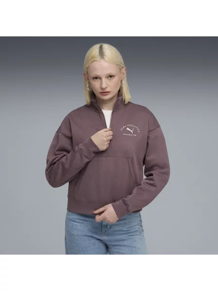 Krótka bluza PUMA Class z zamkiem Odzież Raisin XXS