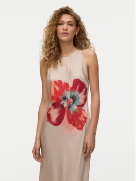 Vero Moda Poletna obleka Reba Svetlo bež