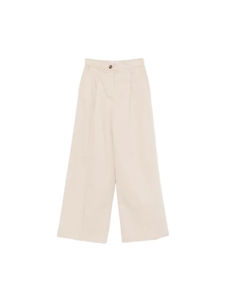 Marella Spodnie palazzo Emme by Marella Aceri Wide Leg beżowy