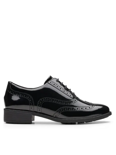 Fűzős félcipő Clarks fekete