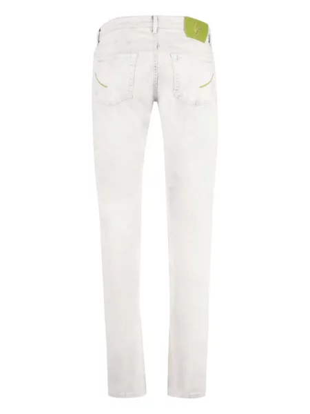 Blugi Hand Picked zdrențuiți alb