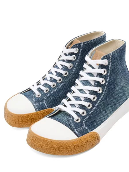 Sneakerși Loewe cu șireturi din dantelă albastru