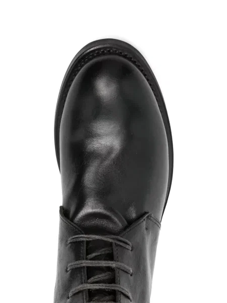Botine Shoto cu șireturi din piele negru