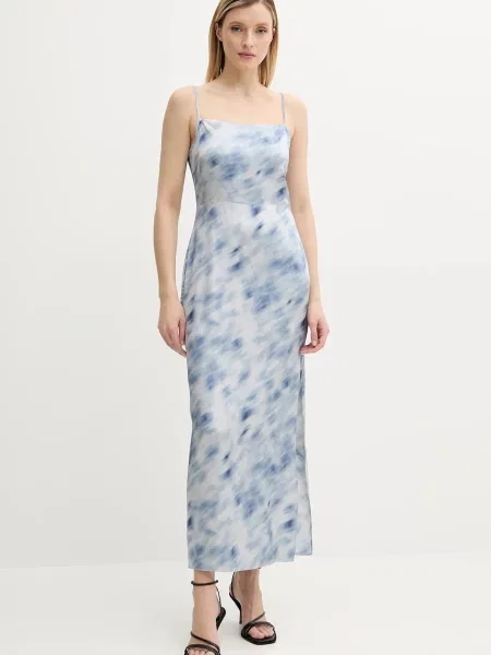 Samsoe Samsoe rochie SASAGE maxi drept albastru