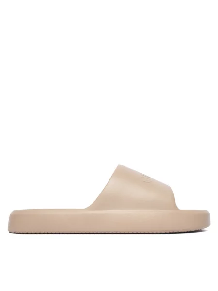 Klapki Guess beżowe