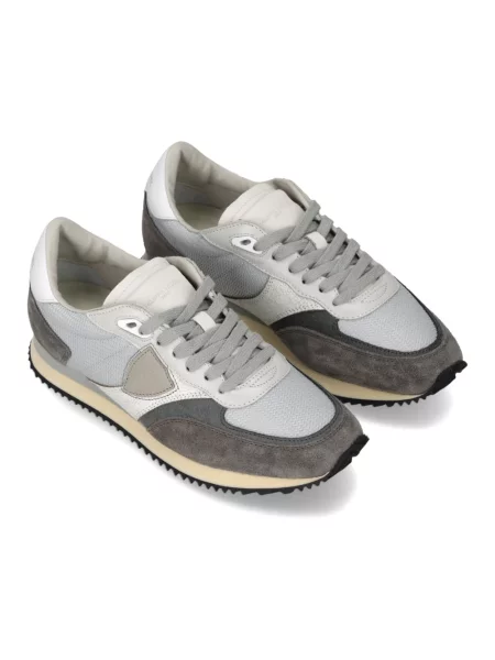 Buty do biegania Philippe Model skórzane do biegania szare