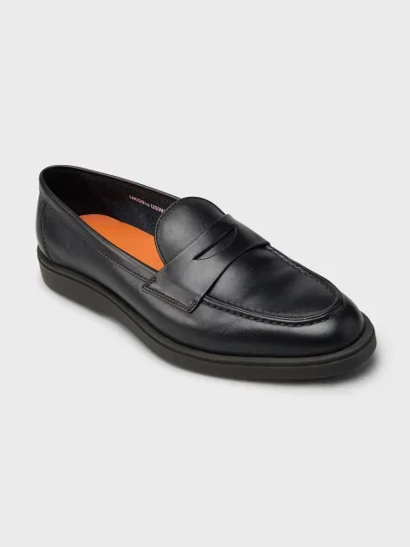 Лоферы Santoni черные
