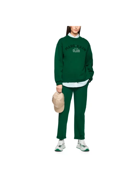 Bluza sportowa Marc Cain z nadrukiem zielona