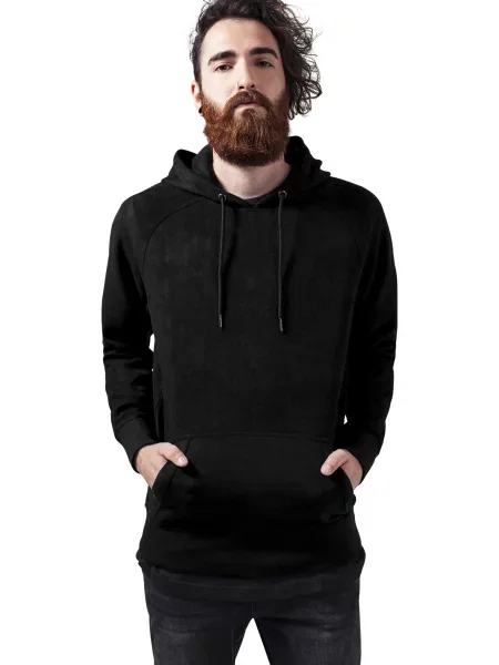 Велурен суитчър Urban Classics черно