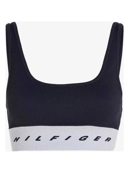 Biustonosz Tommy Hilfiger Tape Seamless granatowy S niebieski