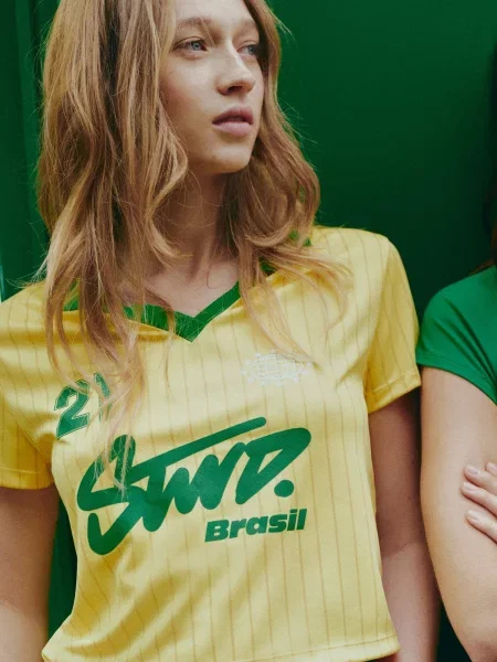 Pull&Bear Tričko žltá / zelená biela