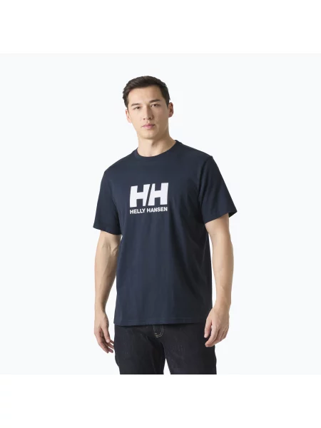 Tricou pentru bărbați Helly Hansen Logo SS navy marină