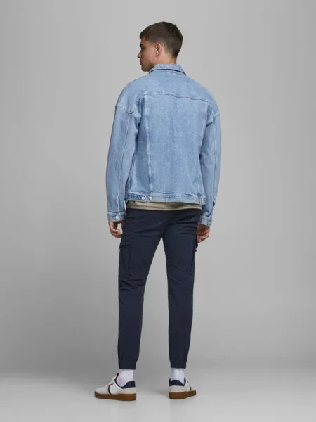 JACK & JONES Cargo nadrágok Paul Flake tengerészkék kék
