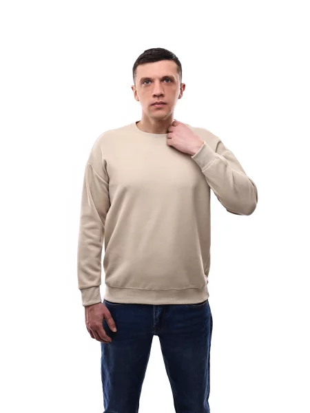 Світшот LUMO віскоза/поліестер бежевий