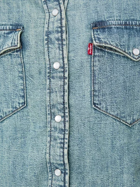 Levi's риза дамска от деним THE ULTIMATE WESTERN синьо