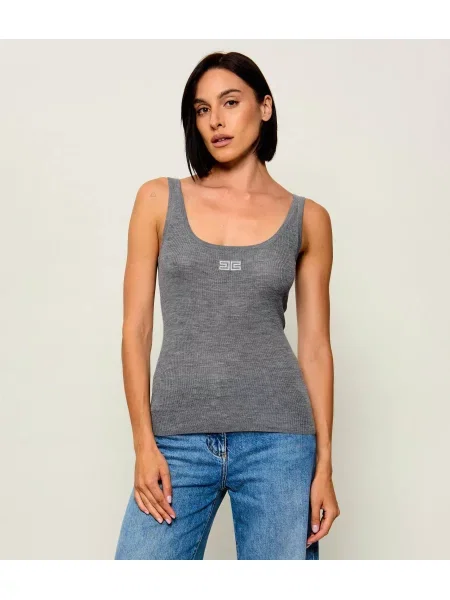 Elisabetta Franchi De lână top gri