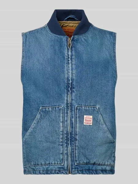 Kamizelka o kroju regular fit z imitacji denimu model ‘Sansome’ Levi's niebieska