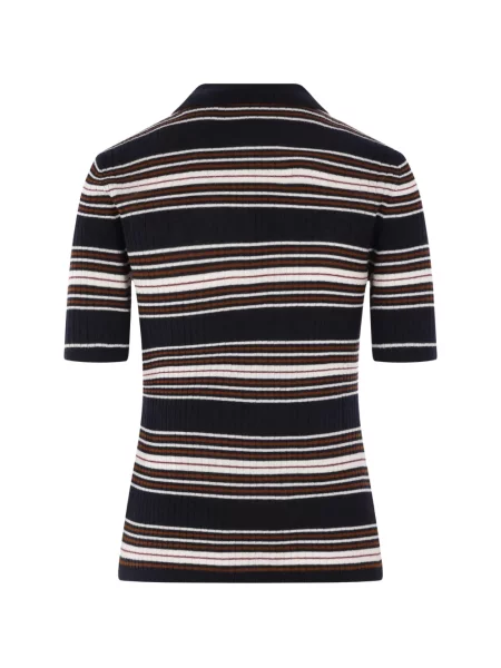 Pulover Max Mara cu dungi albastru