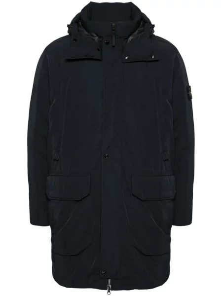 Яке Stone Island с качулка камъни черно