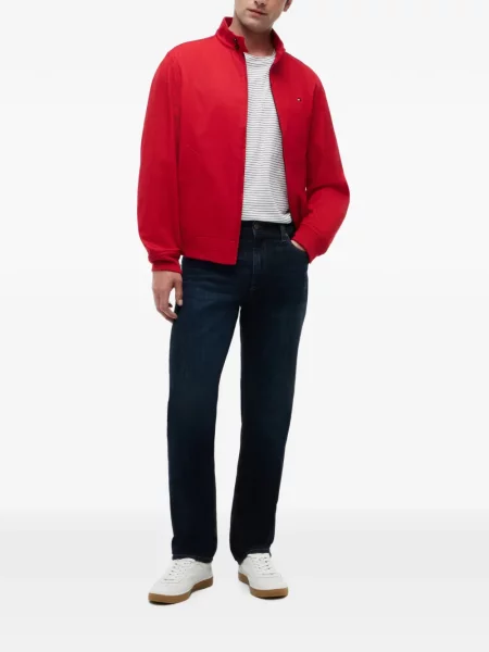 Τζιν με ίσιο πόδι Tommy Hilfiger με αυτόγραφο μπλε
