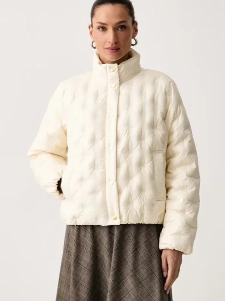 Tommy Hilfiger péřová bunda béžová