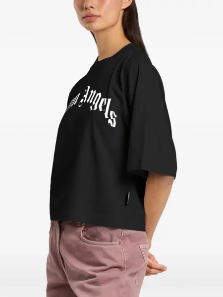 Tricou Palm Angels cu imagine negru