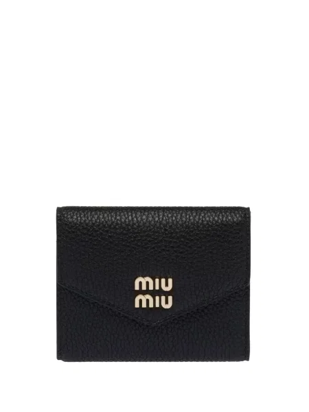 Portofel Miu Miu cu autograf negru