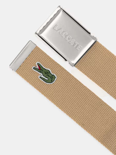 Ремень Lacoste с ремешками зеленый