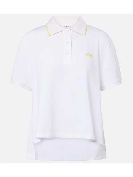 Tricou polo Loewe alb