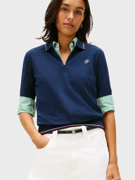 Светр Tommy Hilfiger з ліоцелу синій