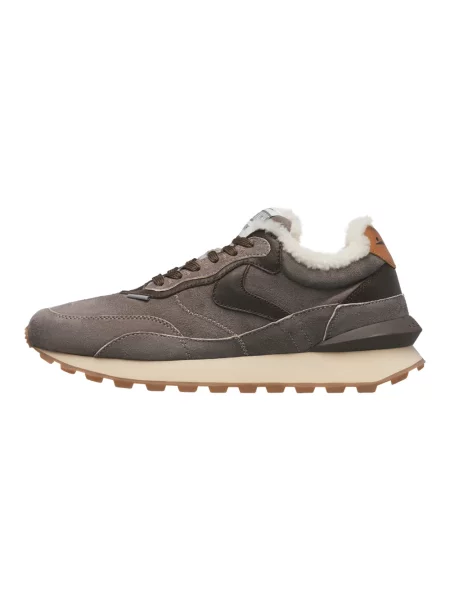 Sneakersy Voile Blanche wełniane brązowe