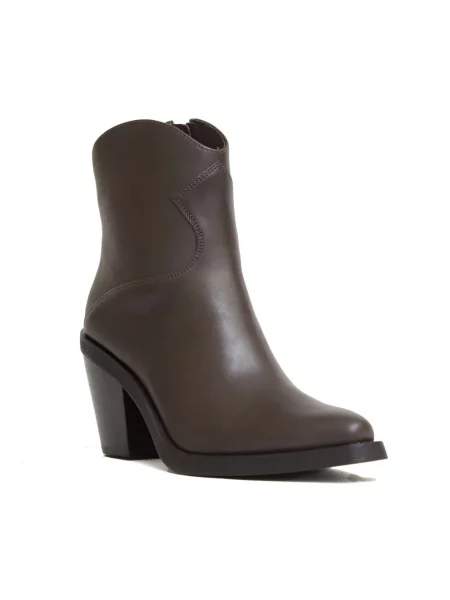 Buty do kostki Ash skórzane brązowe