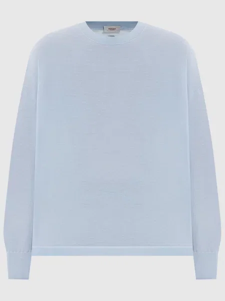 Джемпер з вовни Agnona блакитний