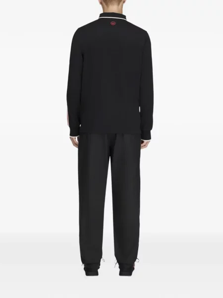 Fotbal tricou polo Adidas cu imagine din jacard negru