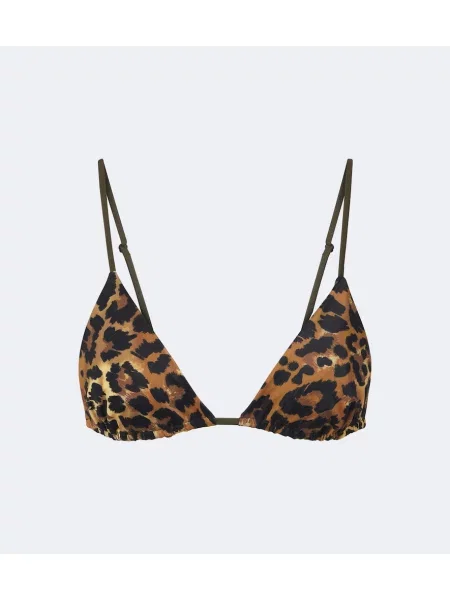 Top Johanna Ortiz s potiskom z leopardjim vzorcem rjava