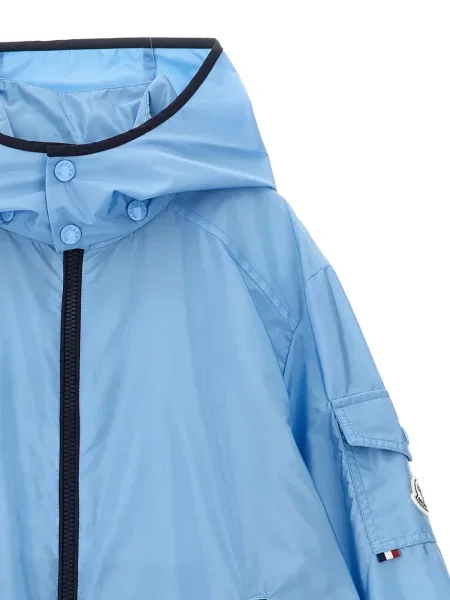 Kurtka dziecięca Moncler Enfant niebieska