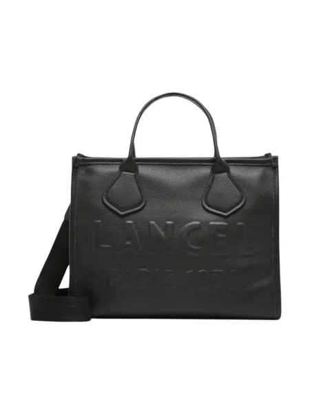 Shopperka Lancel skórzana czarna