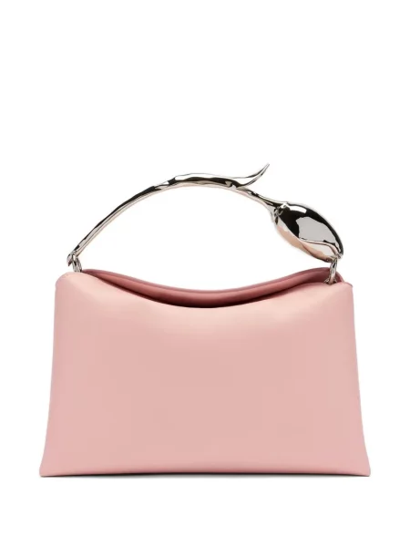 Geantă shopper Erdem din piele roz