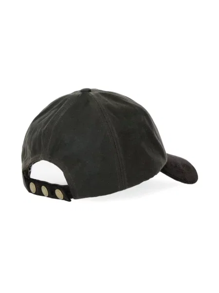Barbour czapka z daszkiem zielony brązowa