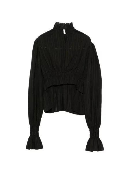 Bluză Ann Demeulemeester cu volane negru