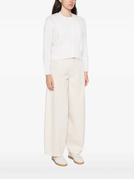 Cardigan Max Mara tricotate alb