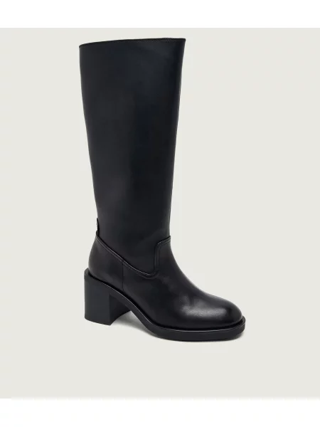 HUGO De piele cizme cu Nalie_Boot_shlt negru