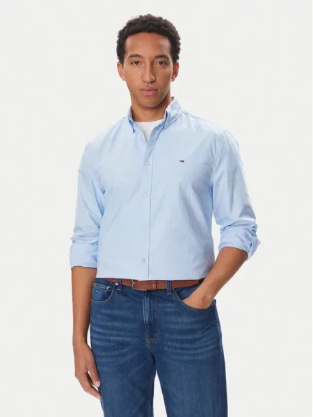 Tommy Jeans Πουκάμισο Ανοιχτό μπλε