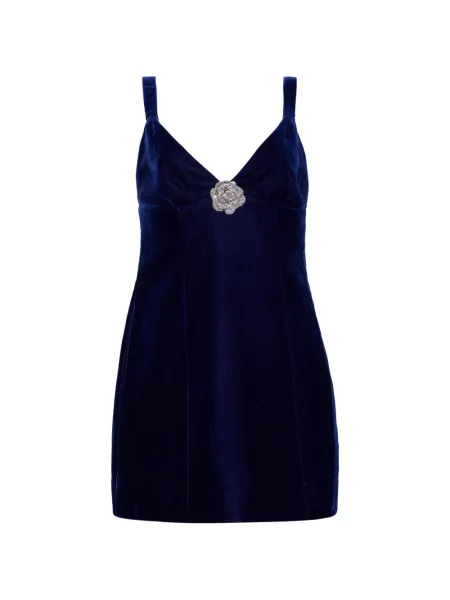 Rochie mini Cara Cara cu model floral albastru