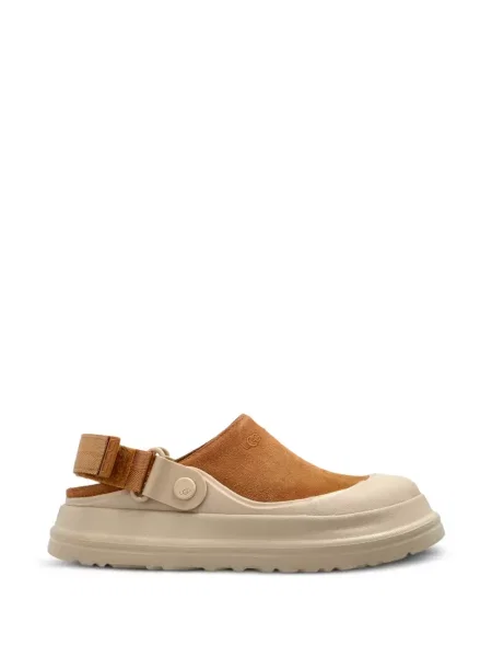 Saboți Ugg din piele de căprioară maro