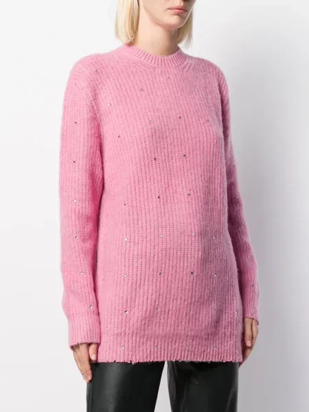 Πουλόβερ Msgm με πετραδάκια ροζ