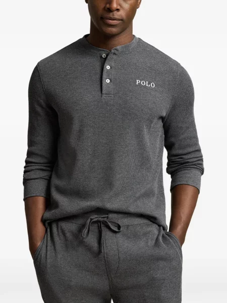 Ριγέ κάλτσες Polo Ralph Lauren από ζέρσεϋ με αυτόγραφο μπλε