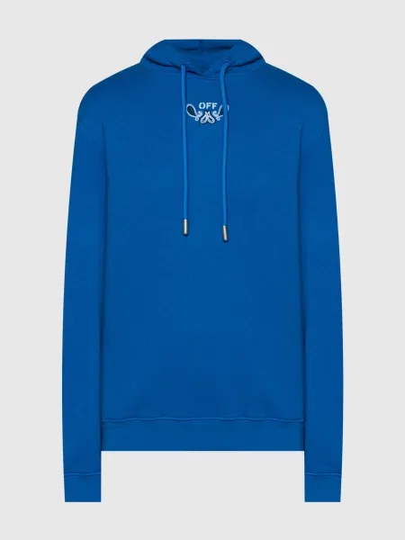 Худі з вишивкою Off-white синє