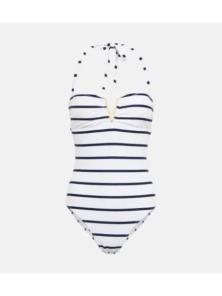 Бански Heidi Klein на райета бяло